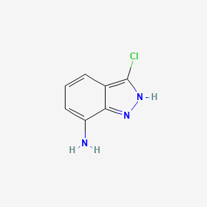 molecular formula C7H6ClN3 B1643670 3-Chloro-1H-indazol-7-amine CAS No. 316810-88-5