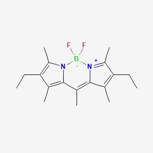 [[(4-Ethyl-3,5-dimethyl-1H-pyrrol-2-yl)(4-ethyl-3,5-dimethyl-2H-pyrrol-2-ylidene)methyl]methane](difluoroborane)