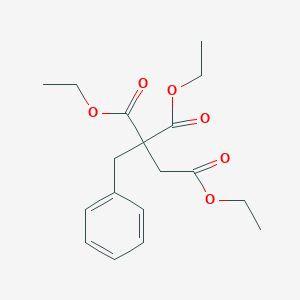 molecular formula C18H24O6 B016438 Ethyl 2,2'-Bis(ethoxycarbonyl)-3-phenylpropanoate CAS No. 16515-84-7