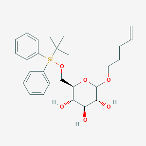 molecular formula C27H38O6Si B1643829 Pent-4-enyl-6-O-T-butyldiphenylsilyl-D-glucopyranoside 