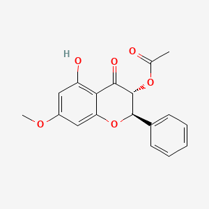molecular formula C18H16O6 B1643897 Alpinone 3-acetate 