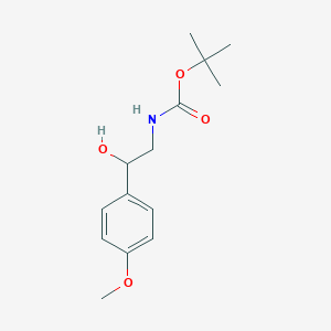 molecular formula C14H21NO4 B164394 tert-Butyl (2-hydroxy-2-(4-methoxyphenyl)ethyl)carbamate CAS No. 126395-30-0