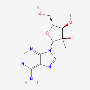 molecular formula C11H14FN5O3 B1643963 2'-deoxy-2'-fluoro-2'-C-methyladenosine 