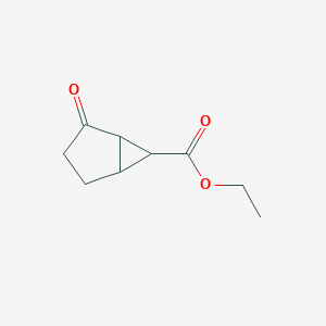 molecular formula C9H12O3 B164403 Ethyl 2-oxobicyclo[3.1.0]hexane-6-carboxylate CAS No. 134176-18-4