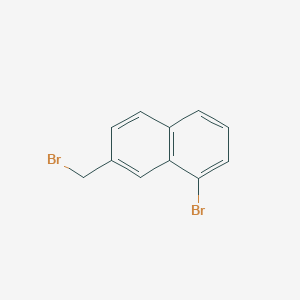 molecular formula C11H8Br2 B1644060 1-Bromo-7-(bromomethyl)naphthalene 