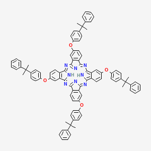 molecular formula C92H74N8O4 B1644087 tetrakis(4-cumylphenoxy)phthalocyanine 