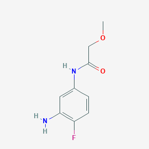 molecular formula C9H11FN2O2 B1644129 N-(3-Amino-4-fluorophenyl)-2-methoxyacetamide CAS No. 926197-62-8