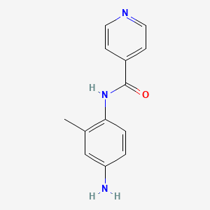 molecular formula C13H13N3O B1644137 N-(4-Amino-2-methylphenyl)isonicotinamide CAS No. 33974-32-2
