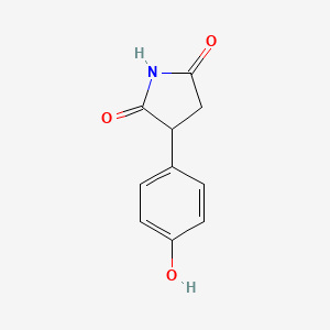 molecular formula C10H9NO3 B1644159 3-(4-Hydroxyphenyl)pyrrolidine-2,5-dione 