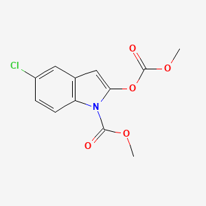 5-Chloro-1-methoxycarbonyl-2-(methoxycarbonyloxy)indole
