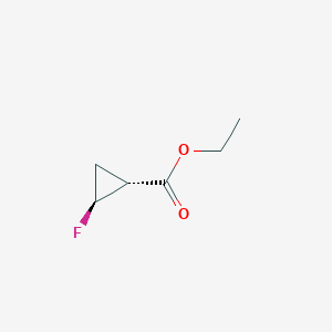 molecular formula C6H9FO2 B1644200 trans-2-Fluoro-cyclopropanecarboxylic acid ethyl ester CAS No. 84388-72-7