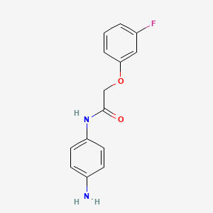B1644208 N-(4-Aminophenyl)-2-(3-fluorophenoxy)acetamide CAS No. 953755-43-6