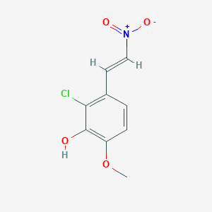 molecular formula C9H8ClNO4 B1644305 trans-2-Chloro-3-hydroxy-4-methoxy-beta-nitrostyrene 