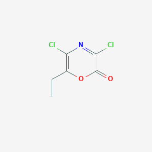 3,5-Dichloro-6-ethyl-2H-1,4-oxazin-2-one