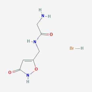 molecular formula C6H10BrN3O3 B1644343 N-Glycylmuscimol hydrobromide 