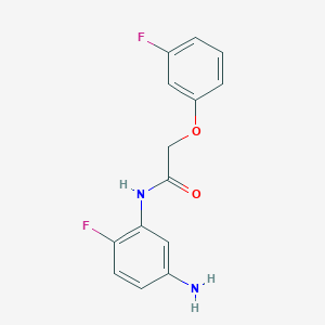 B1644380 N-(5-amino-2-fluorophenyl)-2-(3-fluorophenoxy)acetamide CAS No. 953754-32-0