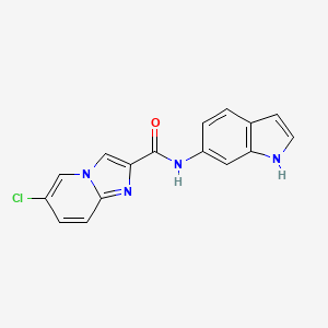 6-chloro-N-(1H-indol-6-yl)imidazo[1,2-a]pyridine-2-carboxamide