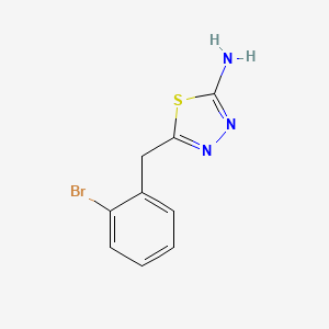 5-[(2-Bromophenyl)methyl]-1,3,4-thiadiazol-2-amine