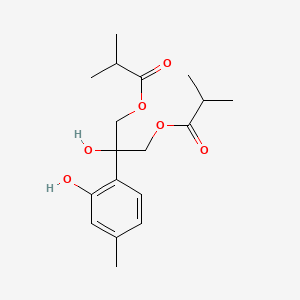 molecular formula C18H26O6 B1644439 8-Hydroxy-9,10-diisobutyryloxythymol 
