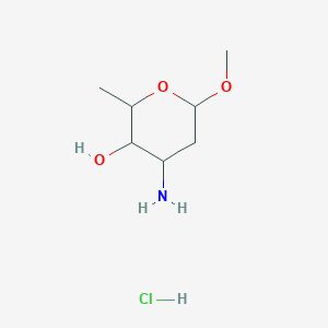 molecular formula C7H16ClNO3 B1644454 Methyl beta-L-daunosaminide hydrochloride 