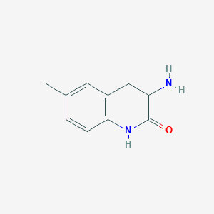 molecular formula C10H12N2O B1644604 3-amino-6-methyl-3,4-dihydroquinolin-2(1H)-one 