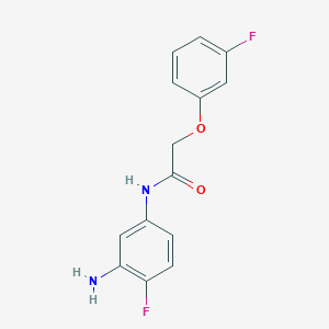 N-(3-amino-4-fluorophenyl)-2-(3-fluorophenoxy)acetamide