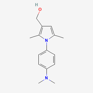 [1-[4-(Dimethylamino)phenyl]-2,5-dimethylpyrrol-3-yl]methanol