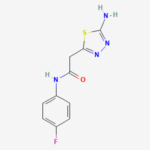 5-Amino-n-(4-fluorophenyl)-1,3,4-thiadiazole-2-acetamide