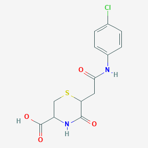 6-{2-[(4-Chlorophenyl)amino]-2-oxoethyl}-5-oxothiomorpholine-3-carboxylic acid