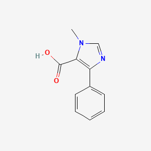 molecular formula C11H10N2O2 B1644748 1-Methyl-4-phenyl-1H-imidazole-5-carboxylic acid 