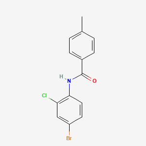 molecular formula C14H11BrClNO B1644797 N-(4-bromo-2-chlorophenyl)-4-methylbenzamide 