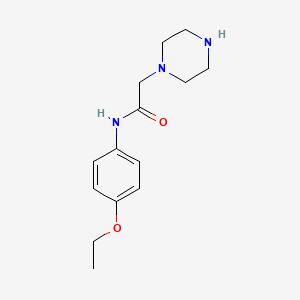 molecular formula C14H21N3O2 B1644798 N-(4-ethoxyphenyl)-2-(piperazin-1-yl)acetamide 