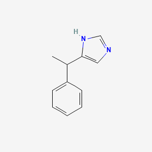 molecular formula C11H12N2 B1644821 5-(1-phenylethyl)-1H-imidazole 