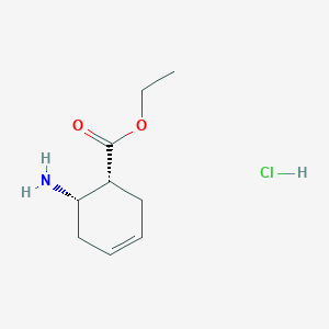 molecular formula C9H16ClNO2 B1644849 Ethyl cis-2-amino-4-cyclohexene-1-carboxylate hydrochloride 