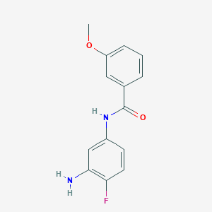 molecular formula C14H13FN2O2 B1644971 N-(3-Amino-4-fluorophenyl)-3-methoxybenzamide CAS No. 926240-93-9