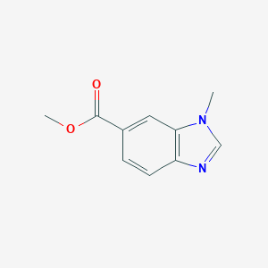 molecular formula C10H10N2O2 B164499 Methyl 1-methyl-1H-benzo[d]imidazole-6-carboxylate CAS No. 131020-50-3