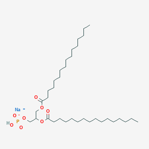 molecular formula C35H69NaO8P B164503 1,2-Dipalmitoyl-sn-glycerol 3-phosphate sodium CAS No. 71065-87-7