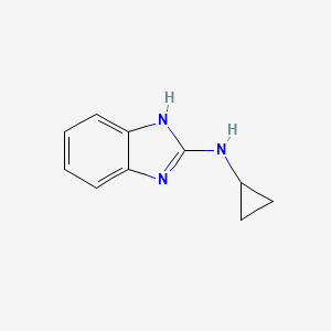 molecular formula C10H11N3 B1645040 N-cyclopropyl-1H-benzimidazol-2-amine CAS No. 941266-08-6
