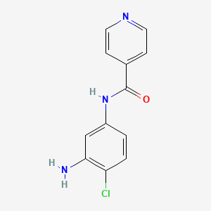 molecular formula C12H10ClN3O B1645058 N-(3-Amino-4-chlorophenyl)isonicotinamide CAS No. 926271-20-7