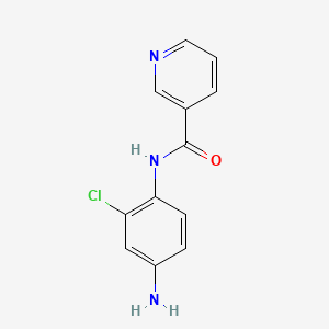 molecular formula C12H10ClN3O B1645061 N-(4-Amino-2-chlorophenyl)nicotinamide CAS No. 926187-19-1