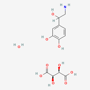 molecular formula C12H19NO10 B1645145 Norepinephrine L-bitartrate hydrate 