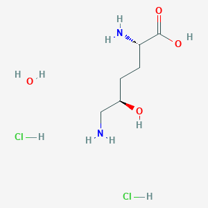 molecular formula C6H18Cl2N2O4 B1645149 (5R)-5-Hydroxy-L-lysine dihydrochloride monohydrate 