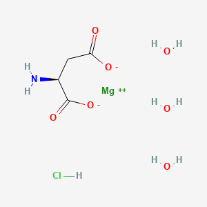 molecular formula C4H12ClMgNO7 B1645265 Magnesium aspartate hydrochloride trihydrate CAS No. 769877-81-8
