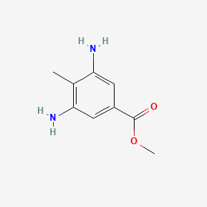 molecular formula C9H12N2O2 B1645358 Methyl 3,5-diamino-4-methylbenzoate 