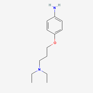 molecular formula C13H22N2O B1645387 4-[3-(diethylamino)propoxy]Benzenamine 