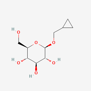 molecular formula C10H18O6 B1645425 Cyclopropylmethyl beta-D-glucopyranoside 
