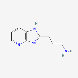 molecular formula C9H12N4 B1645531 2-Aminopropyl-4(7)-azo-benzimidazole 
