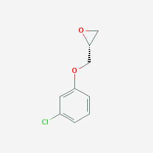 molecular formula C9H9ClO2 B164554 (R)-2-((3-Chlorophenoxy)methyl)oxirane CAS No. 129098-54-0