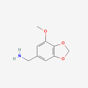 (7-Methoxybenzo[d][1,3]dioxol-5-yl)methanamine