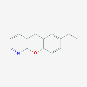 molecular formula C14H13NO B1645611 7-Ethyl-5H-chromeno[2,3-b]pyridine 
